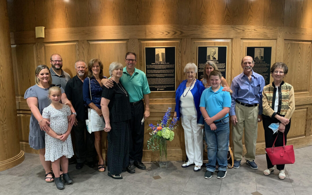 Legacy Plaque Blessing for Tom Salome